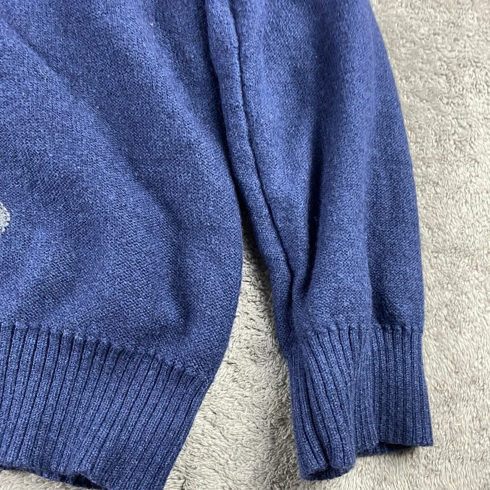 Banana Republic Luxury Blend Sweater Mens XL‎ Blue V-Neck Long Sleeve